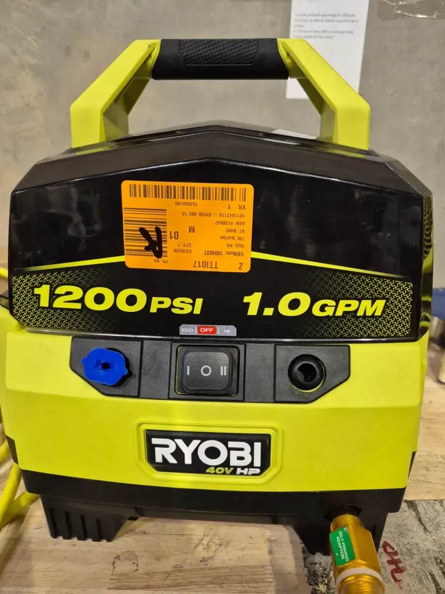 40V 1200 PSI 1.0 GPM Cordless Electric Cold Water Pressure Washer (Tool Only) - image 2