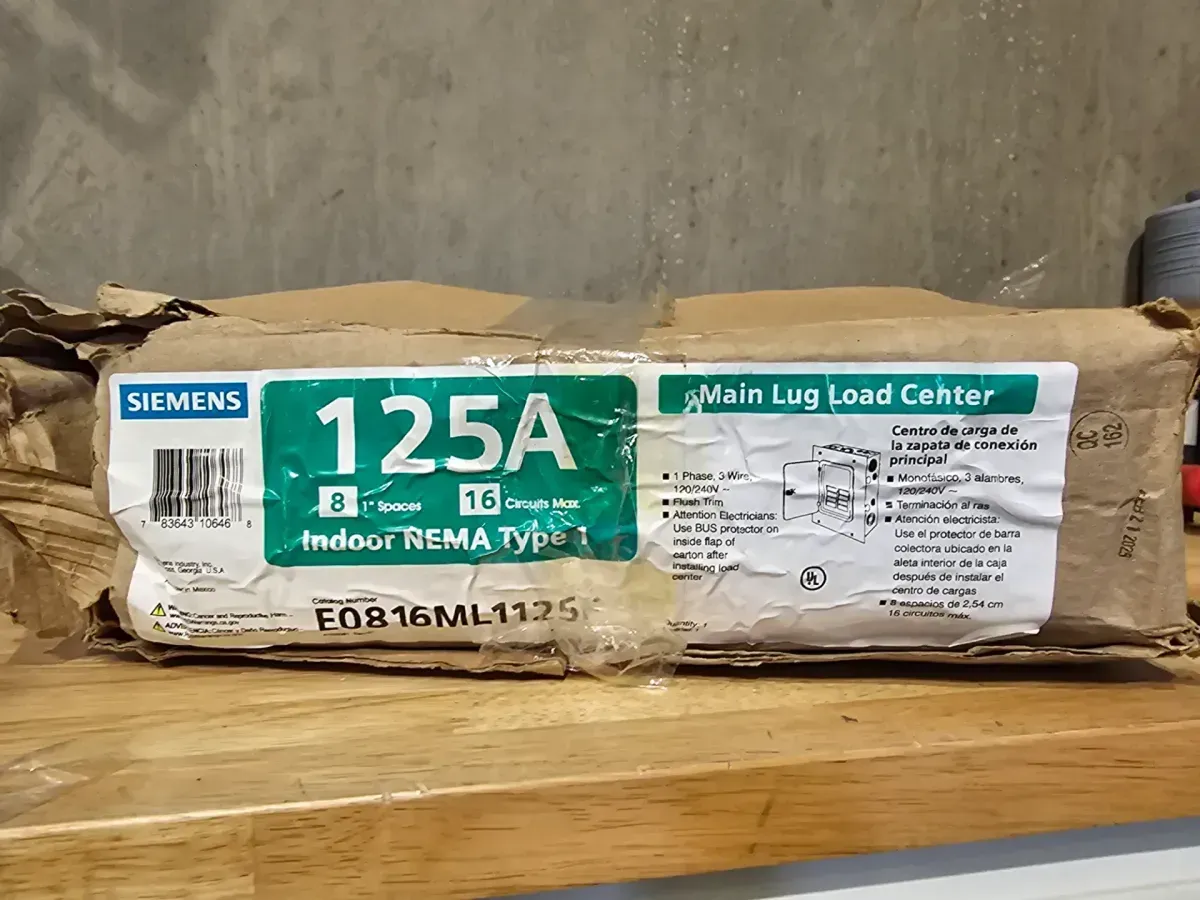 EQ 125 Amp 8-Space 16-Circuit Main Lug Flush Mount Indoor Load Center - image 4