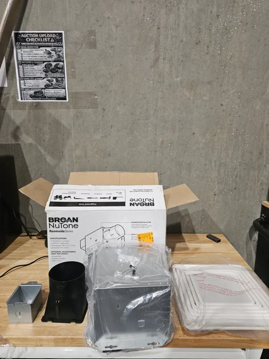 Broan-NuTone Roomside Series, White, 50 CFM, No Cut- Roomside Installation Bathroom Fan with Light, ENERGY STAR, Bathroom Exhaust Fan - image 2