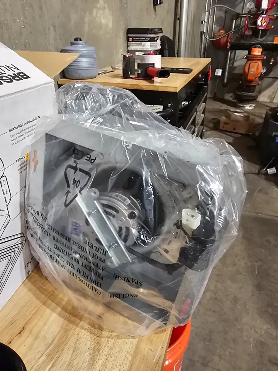 Broan-NuTone Roomside Series, White, 50 CFM, No Cut- Roomside Installation Bathroom Fan with Light, ENERGY STAR, Bathroom Exhaust Fan - image 3