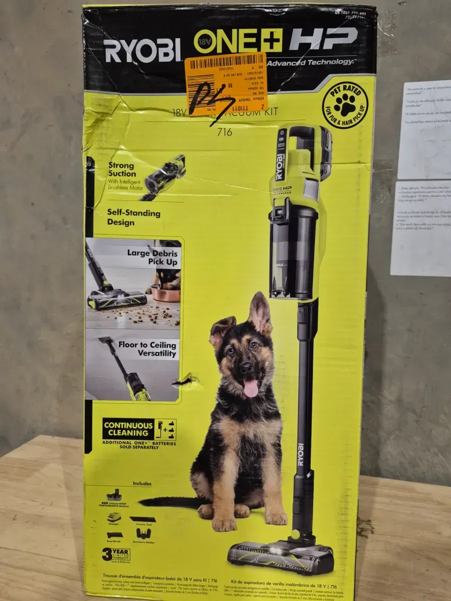 ONE+ HP 18V Cordless Pet Stick Vacuum Cleaner Kit with 4.0 Ah HIGH PERFORMANCE Battery and Charger - image 3