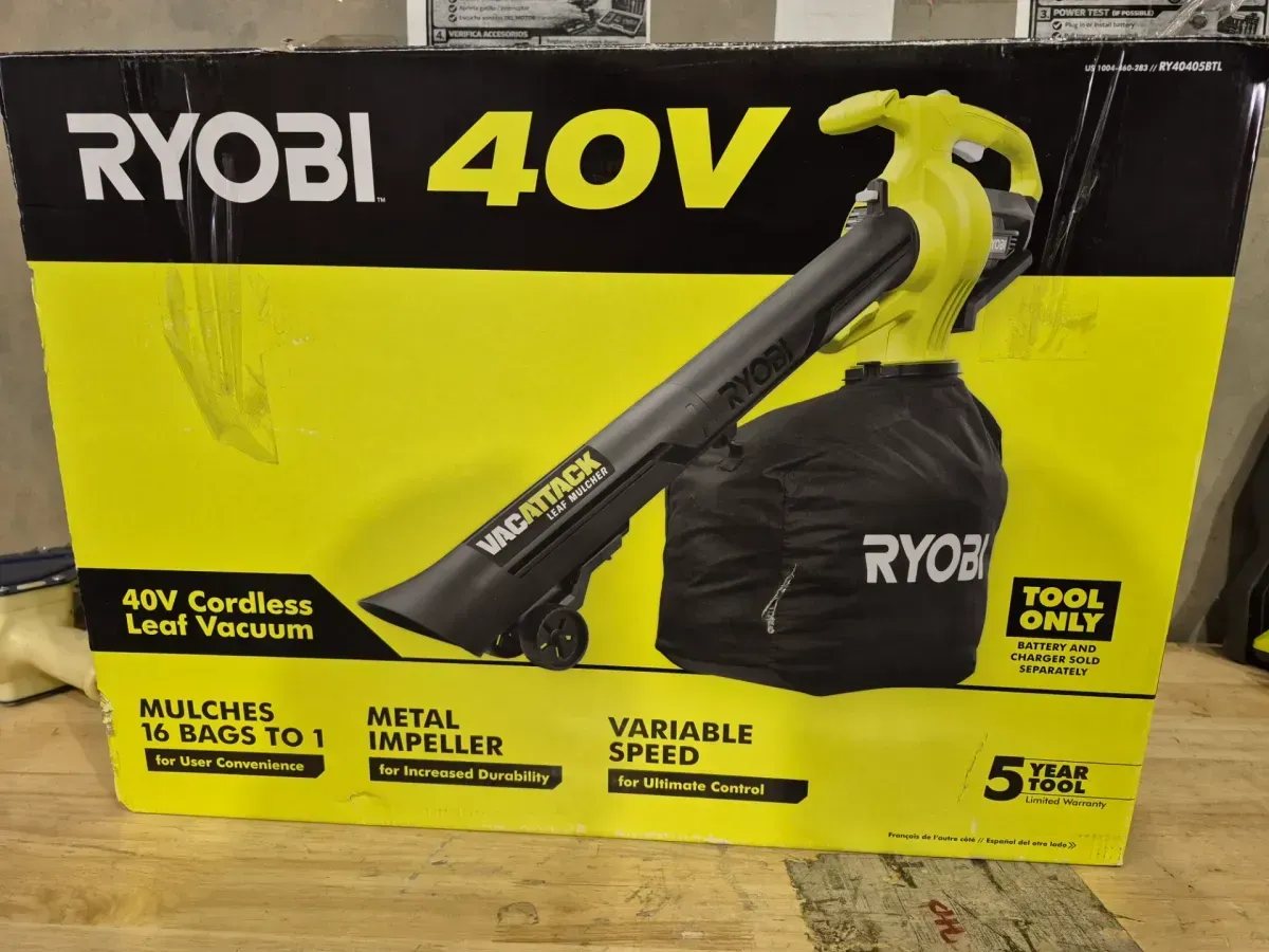 RYOBI 40V Vac Attack Cordless Battery Leaf Vacuum/Mulcher (Tool Only) - image 2