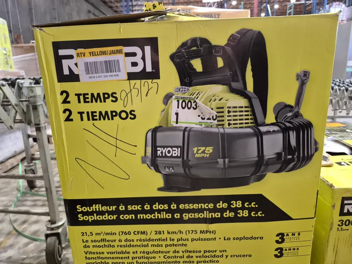 175 MPH 760 CFM 38cc Gas Backpack Leaf Blower - image 2