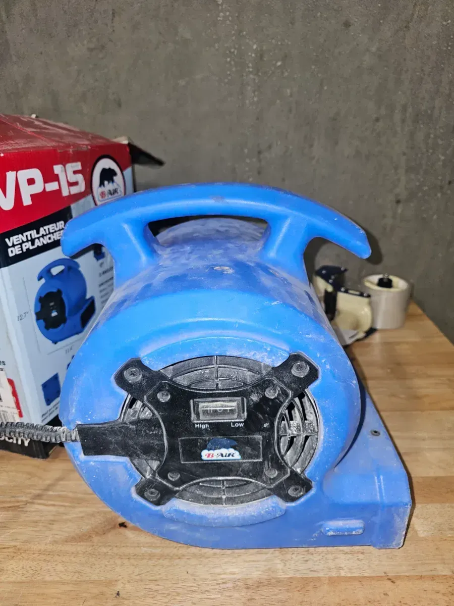 B-AIR VP-15 Mini Air Mover Floor Dryer Fan - image 2