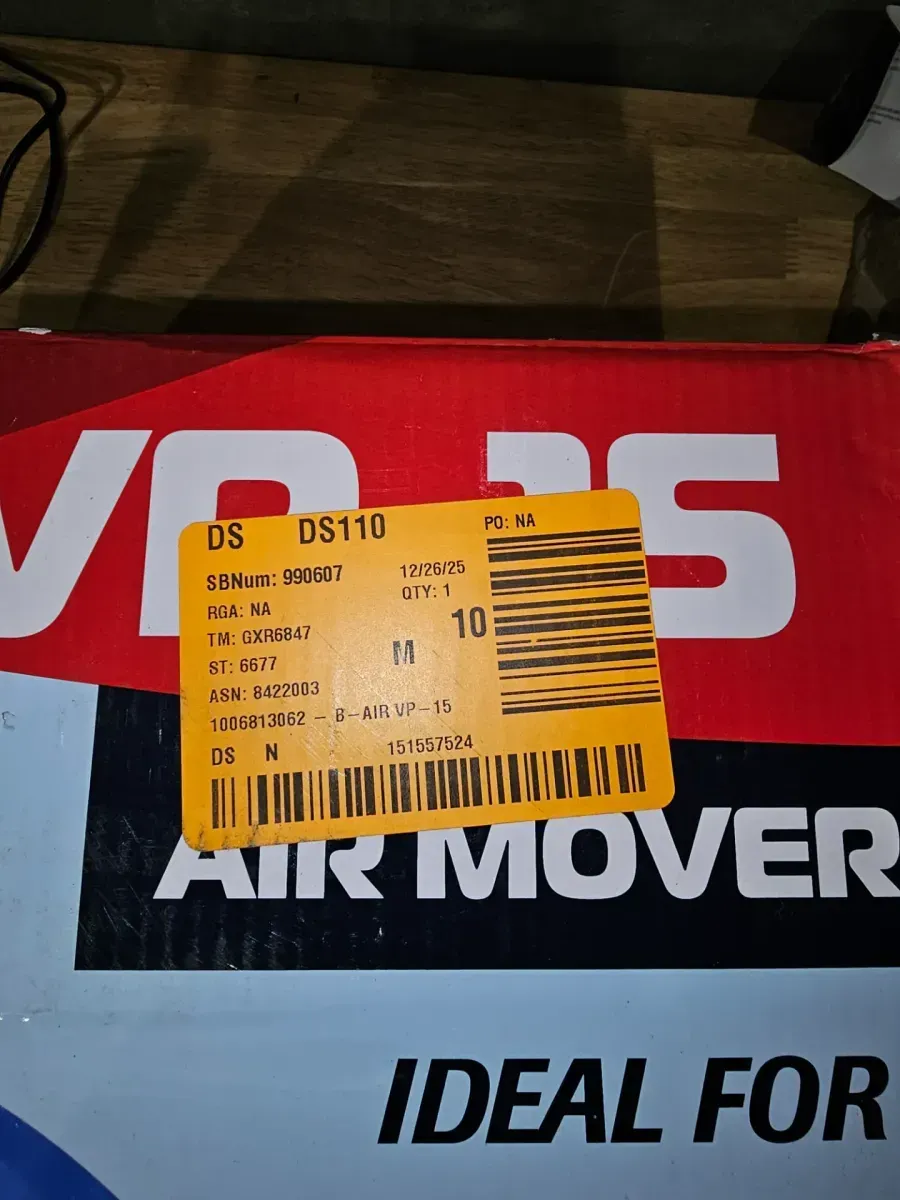 B-AIR VP-15 Mini Air Mover Floor Dryer Fan - image 4