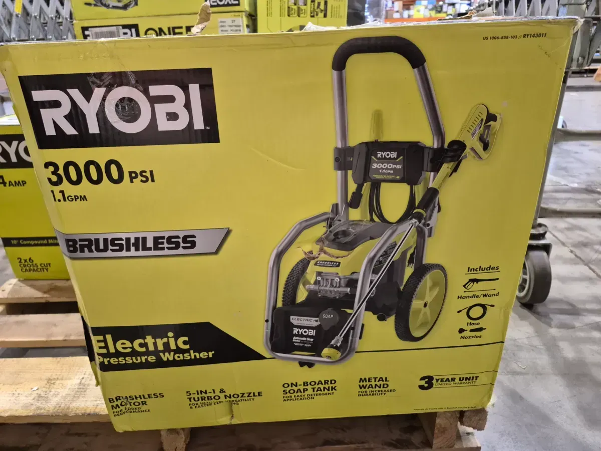 RYOBI 3000 PSI 1.1 GPM Cold Water Electric Pressure Washer - image 2