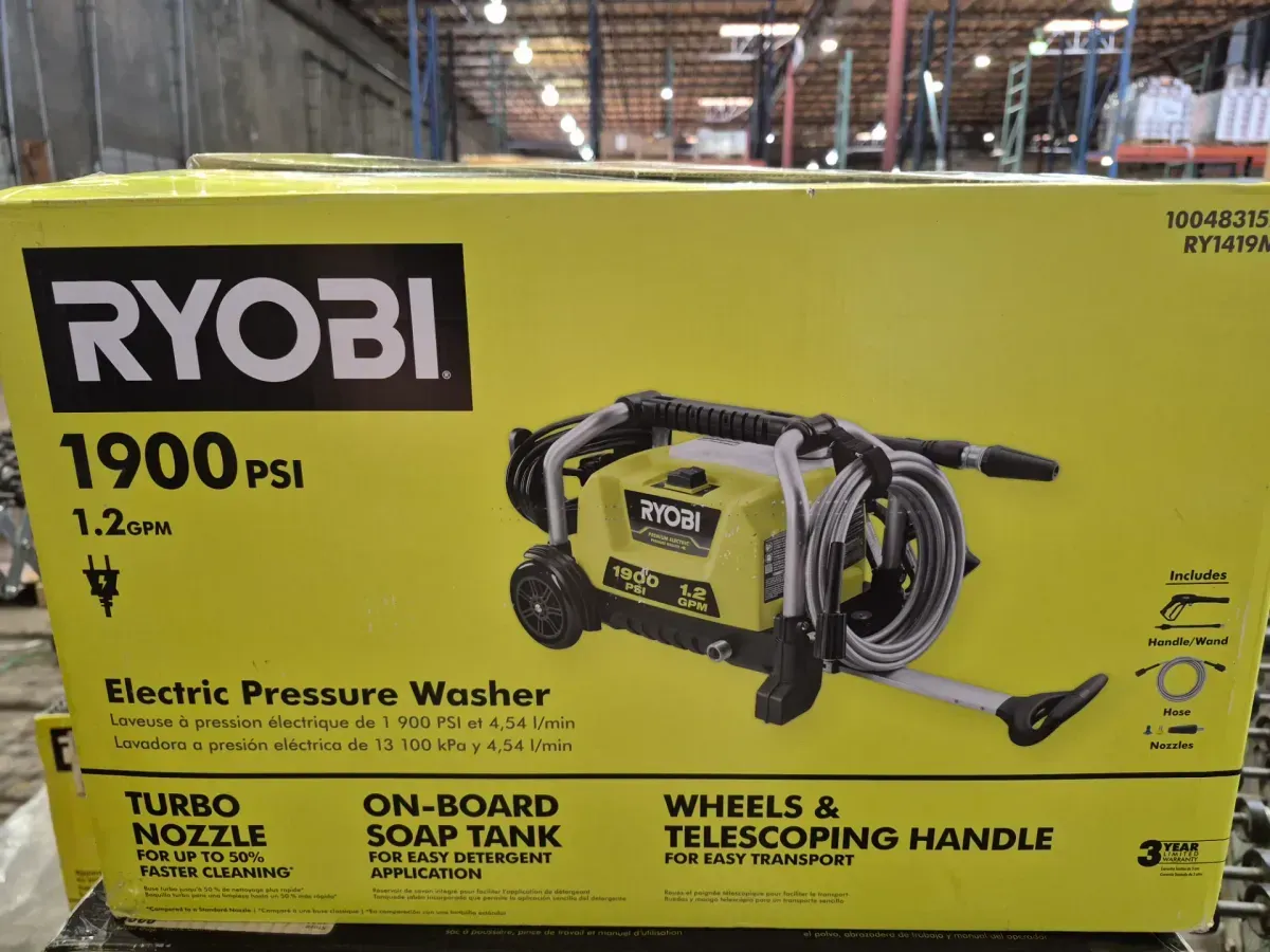 1900 PSI 1.2 GPM Cold Water Wheeled Corded Electric Pressure Washer - image 2