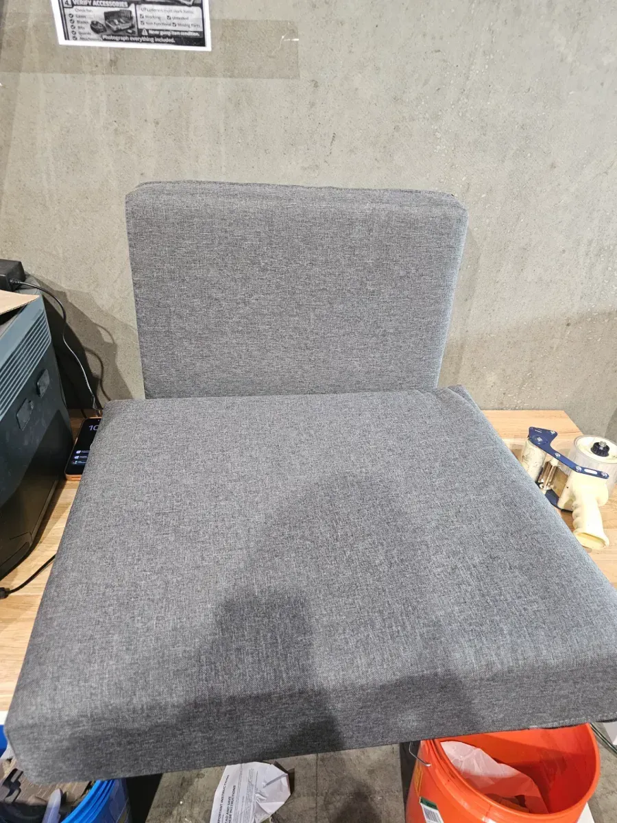 Cayla Gray Fabric Upholstered Accent Chair - image 2