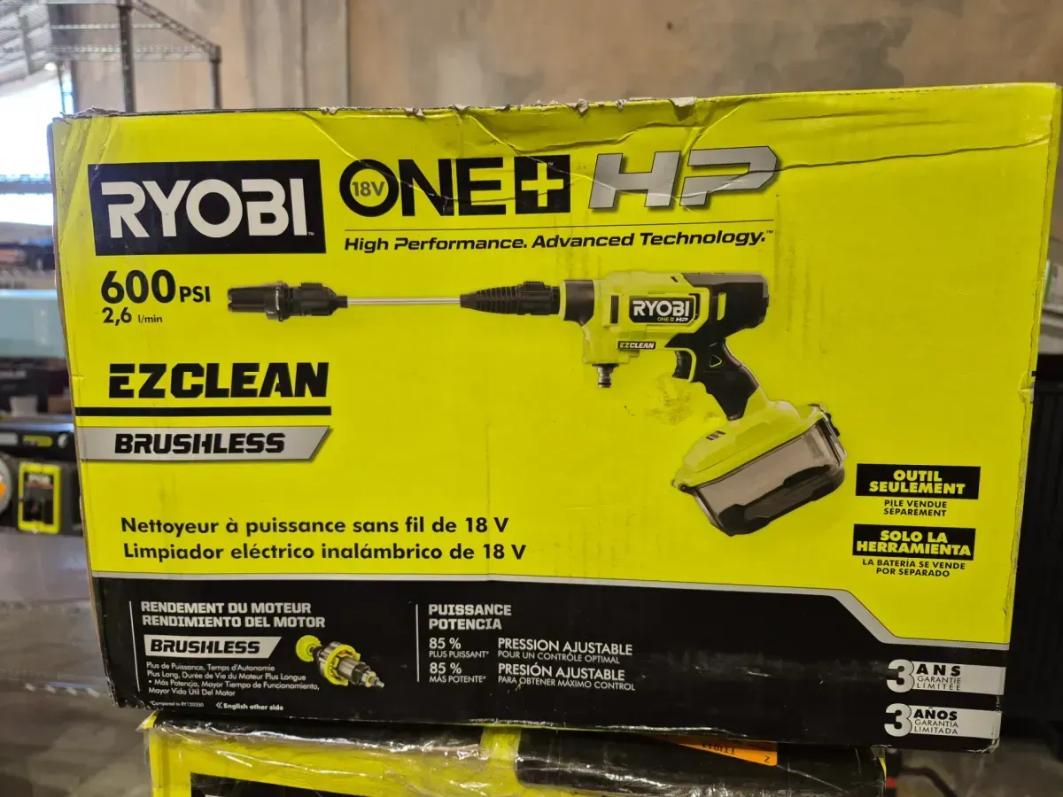 ONE+ HP 18V Brushless EZClean 600 PSI 0.7 GPM Cordless Cold Water Power Cleaner (Tool Only) - image 2