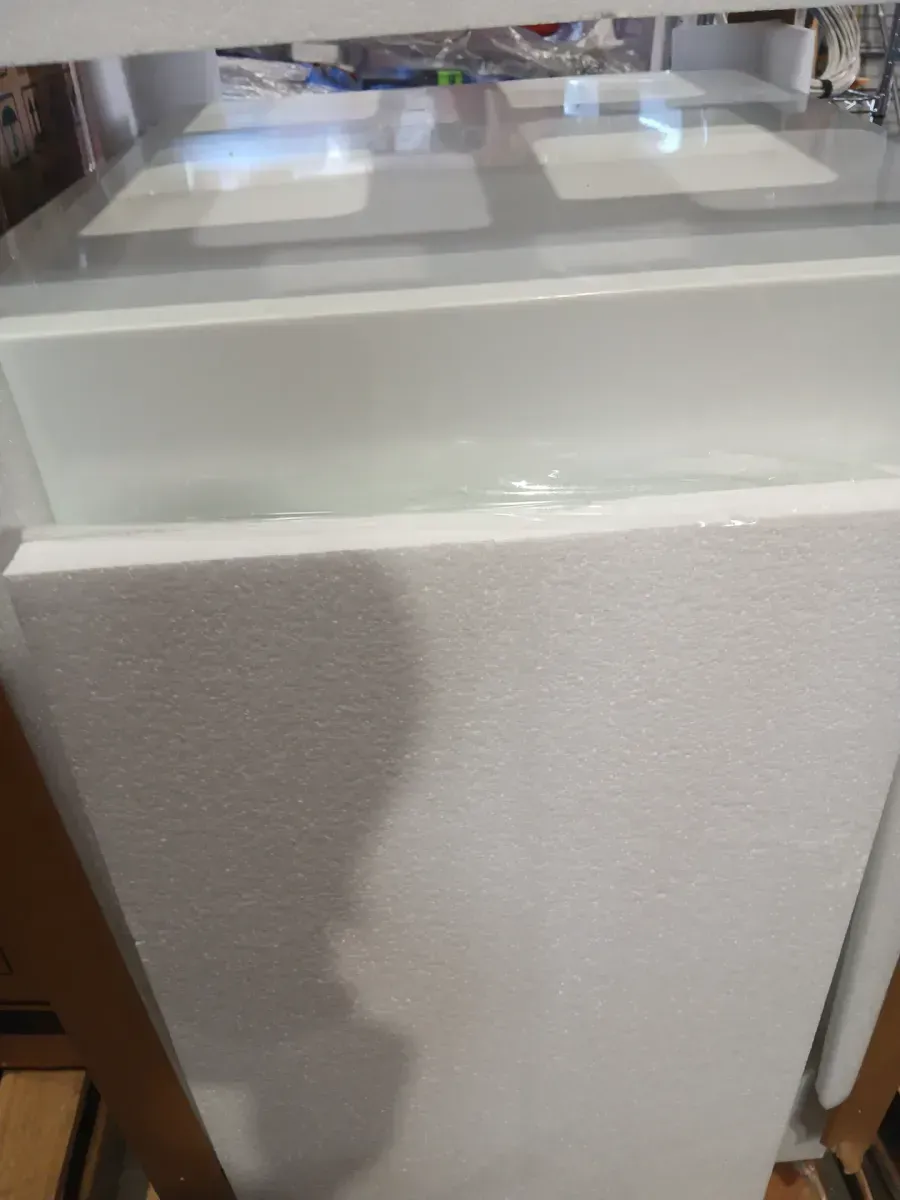 23.42 in. Single Zone 200-Cans Built-in/Freestanding Beverage Cooler with Childproof Lock and LCD Touch Control in White - image 3