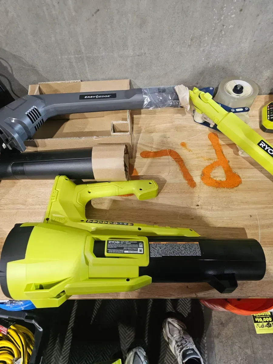 ONE+ 18V Cordless String Trimmer/Edger and Blower/Sweeper Combo Kit (2-Tools) with 2.0 Ah Battery and Charger - image 2