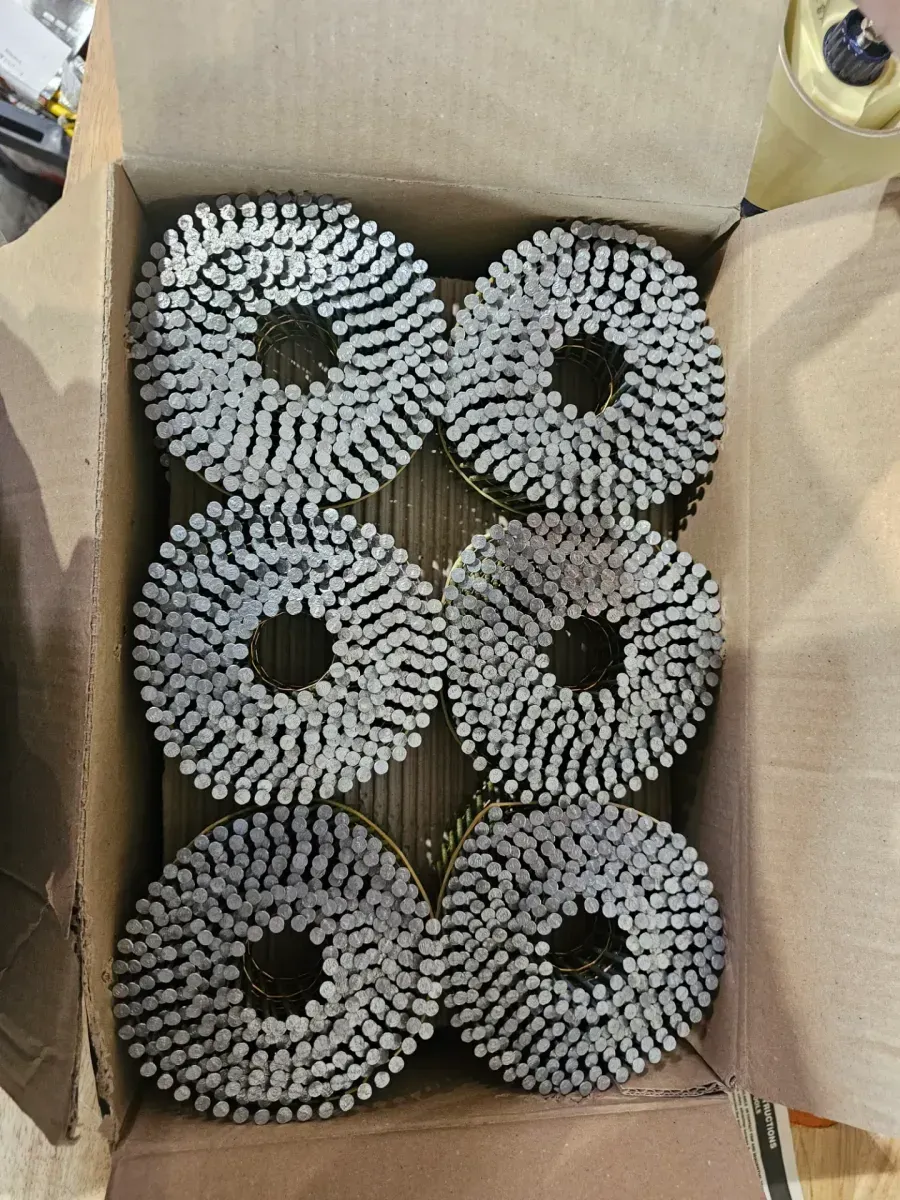 1-3/4 in. x 0.080 in. Galvanized Metal Ring Shank Coil Nails (4200 Pieces) - image 3