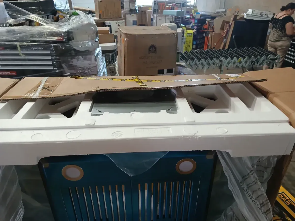 Island Range Hood 36 inch 700 CFM Ceiling Mount Kitchen Stove Hood Ducted with Tempered Glass 4 LED Lights Touch Control - image 2