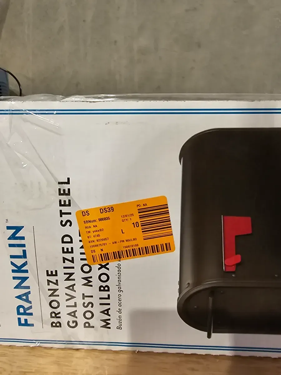 Franklin Bronze, Medium, Steel, Post Mount Mailbox - image 4