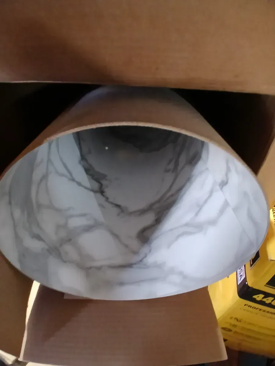 5 ft. x 12 ft. Laminate Sheet in White Drops with Matte Finish - image 3