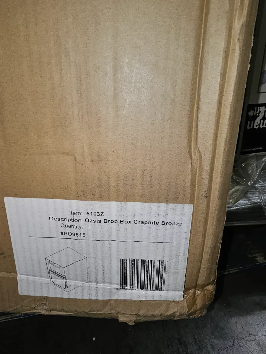 Oasis Graphite Bronze Post-Mount or Column-Mount Locking Drop Box - image 4