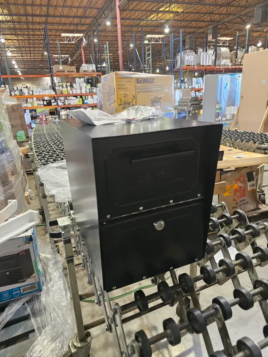 Oasis Classic Black, Extra Large, Steel, Locking, Post Mount Parcel Mailbox with High Security Reinforced Lock - image 2