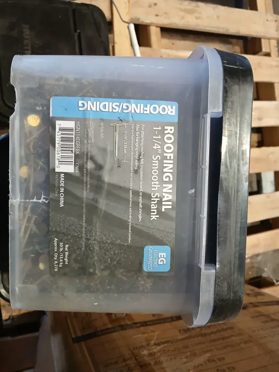 1-1/4 in. Electro Galvanized Roofing Nail 30 lbs. Bucket - image 4