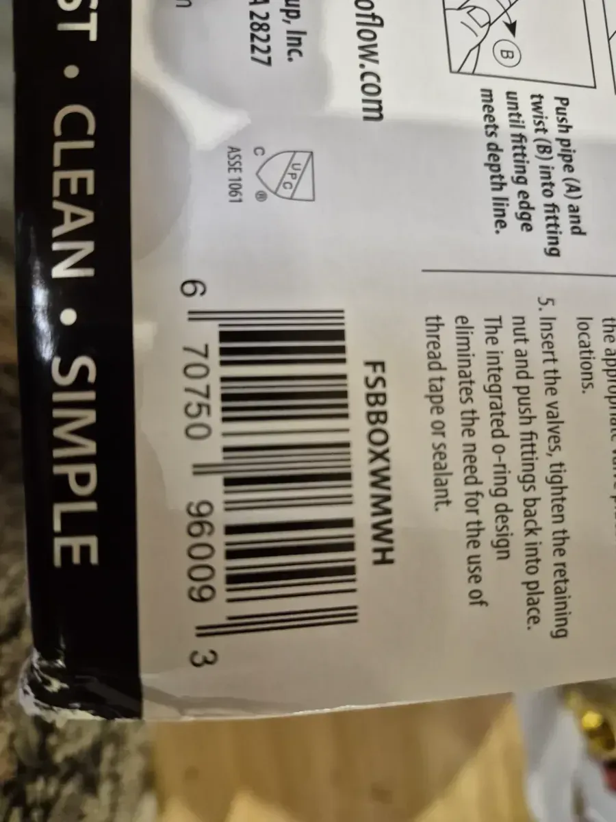 1/2 in. Brass Push-to-Connect x 3/4 in. Male Hose Thread Washing Machine Outlet Box with Water Hammer Arrestors - image 5