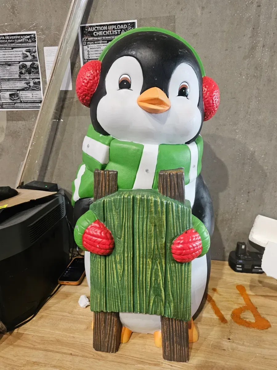 36 in. H Metal Penguin Yardstake or Standing Decor or Wall Decor (KD, 3 Function) - image 1