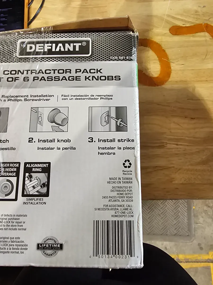 Hartford Aged Bronze Hall/Closet Door Knob Contractor Pack - image 4