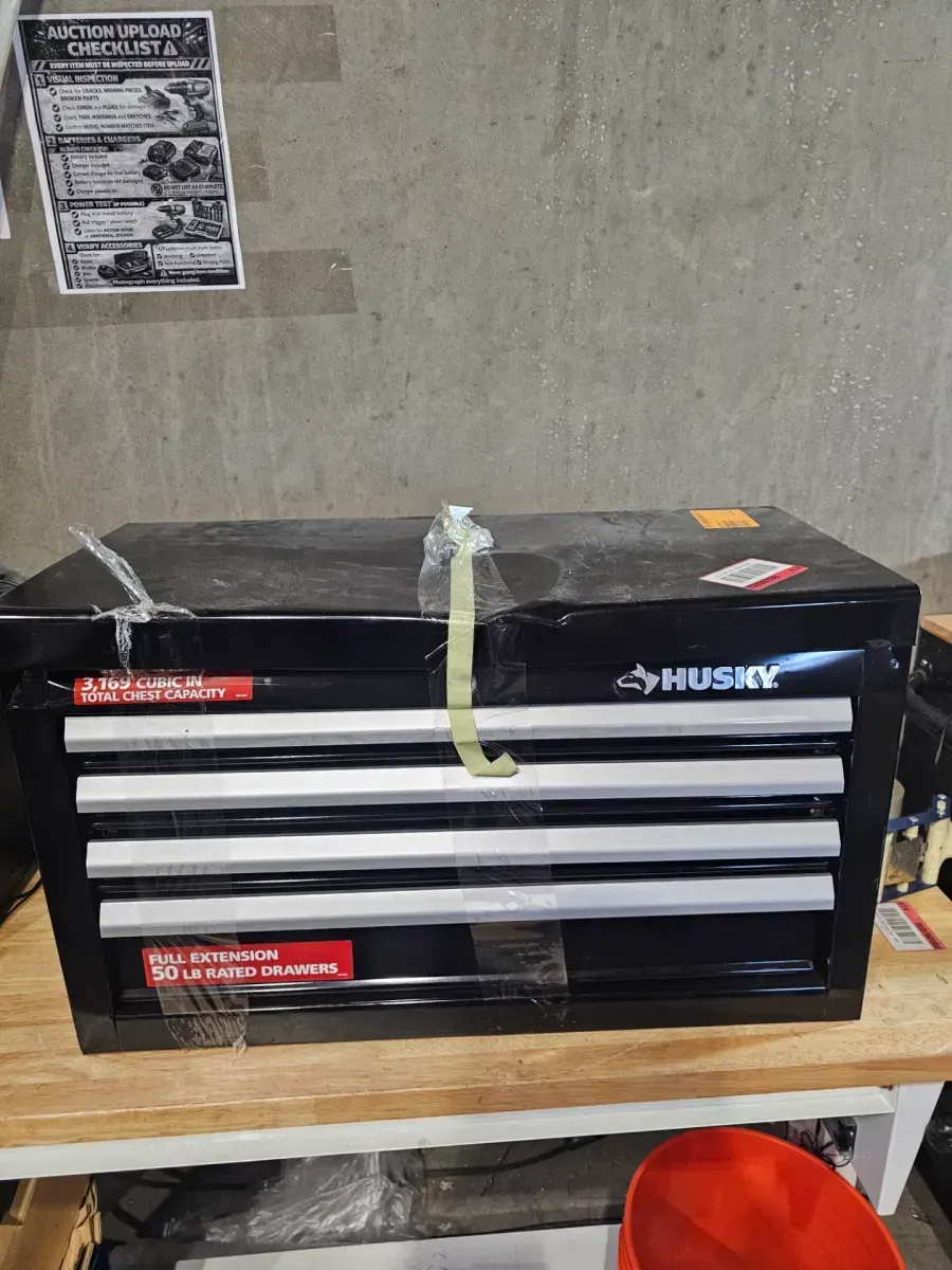 26 in. W x 12 in. D Standard Duty 4-Drawer Top Tool Chest in Gloss Black - image 2