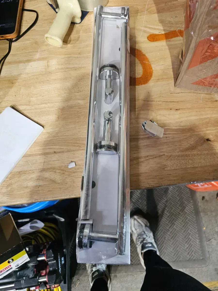 Lyndall 22 in. Shower Door Handle in Chrome (1-Pair) - image 2