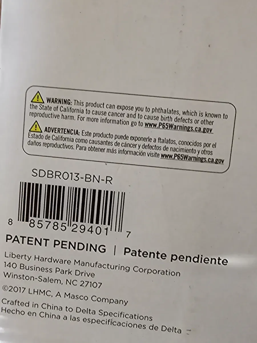 Delta Everly 21.4 in. Shower Door Handle in Nickel (1-Pair) - image 3