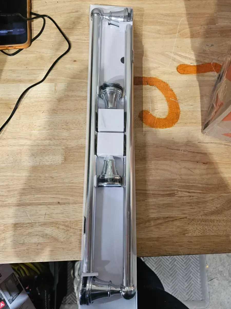 Crestfield 20 in. Shower Door Handle in Chrome (1-Pair) - image 2