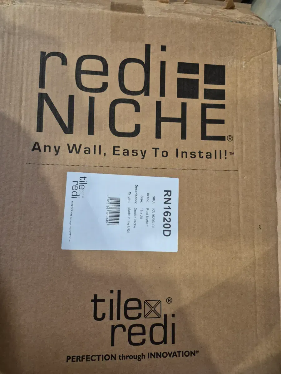 Redi Niche 16 in. W x 20 in. H x 4 in. D Shampoo - Soap Standard Double Niche - image 2