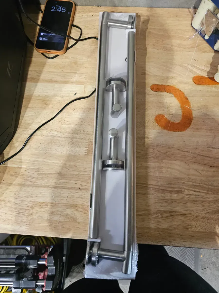 Delta Lyndall 20 in. Sliding Shower and Bathtub Door Handles in Nickel (1-Pair) - image 2