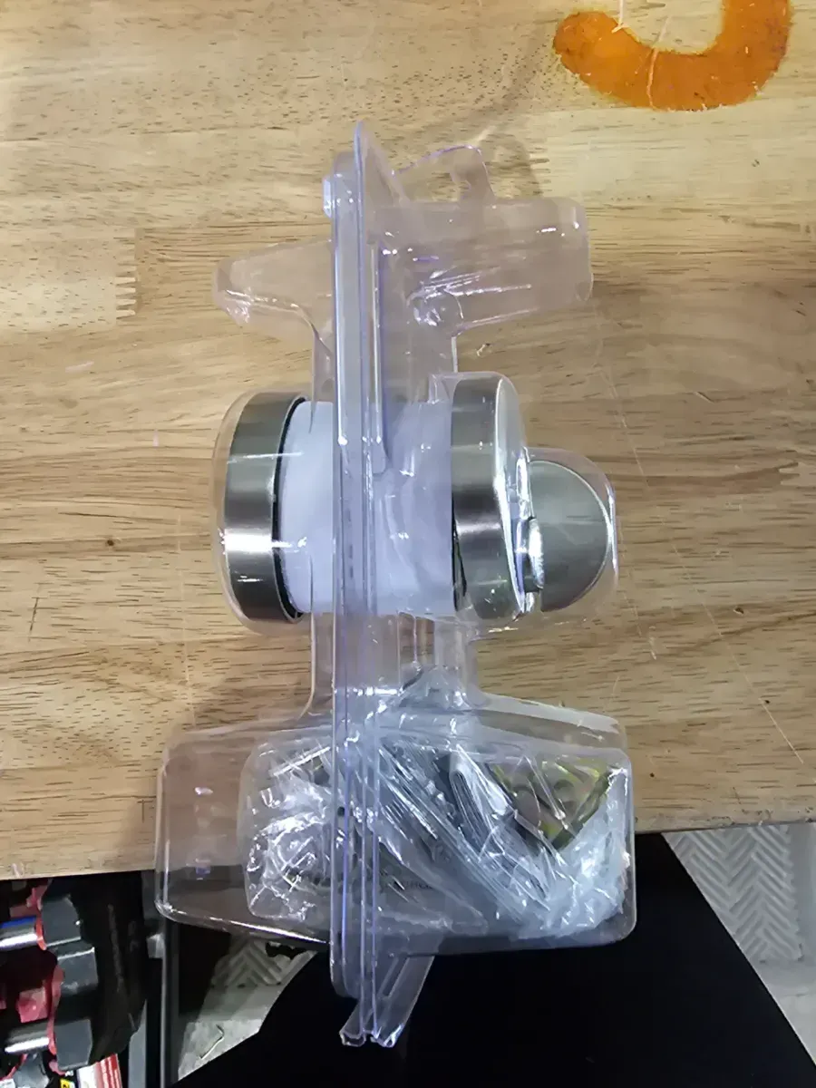 Uptown Low Profile Satin Nickel Single Cylinder Round Contemporary Deadbolt featuring SmartKey Security - image 3