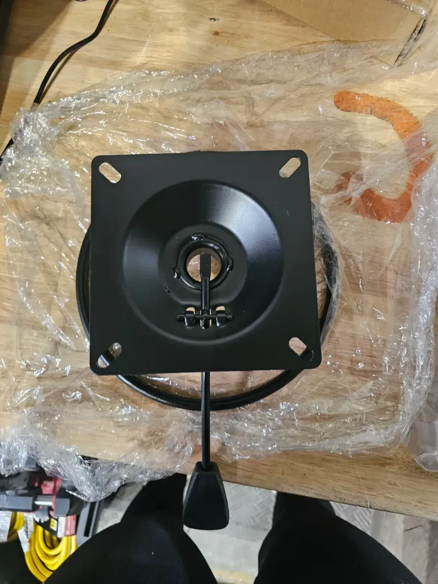 Rolling Garage Shop Stool 300 Lbs. Load Mechanic Seat 24 in. to 28.7 in. with 360° Wheel Tool Tray for Workshop, Yellow - image 4