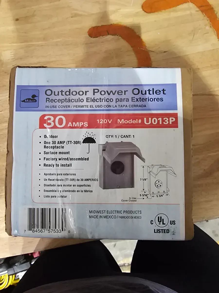 30 Amp Temporary RV Load Center Power Outlet - image 5