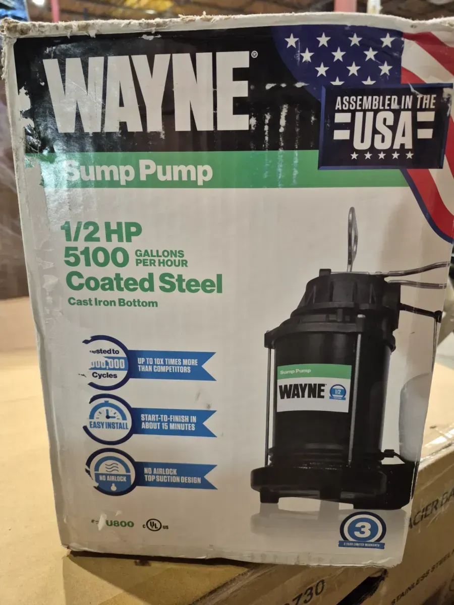 1/3 HP Cast Iron Submersible Sump Pump with Vertical Float Switch - image 2