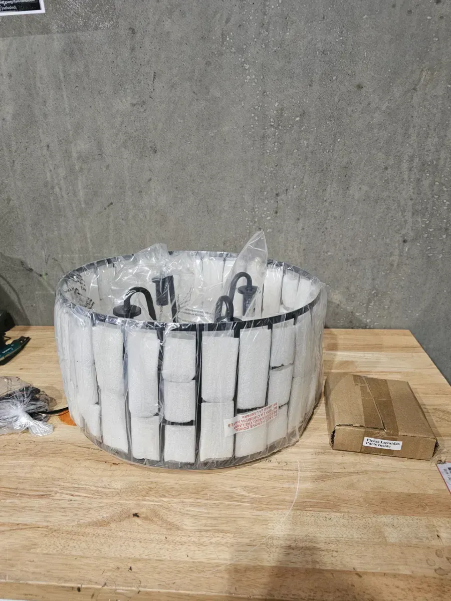 Kristella 4-Light Black Crystal Chandelier - image 2