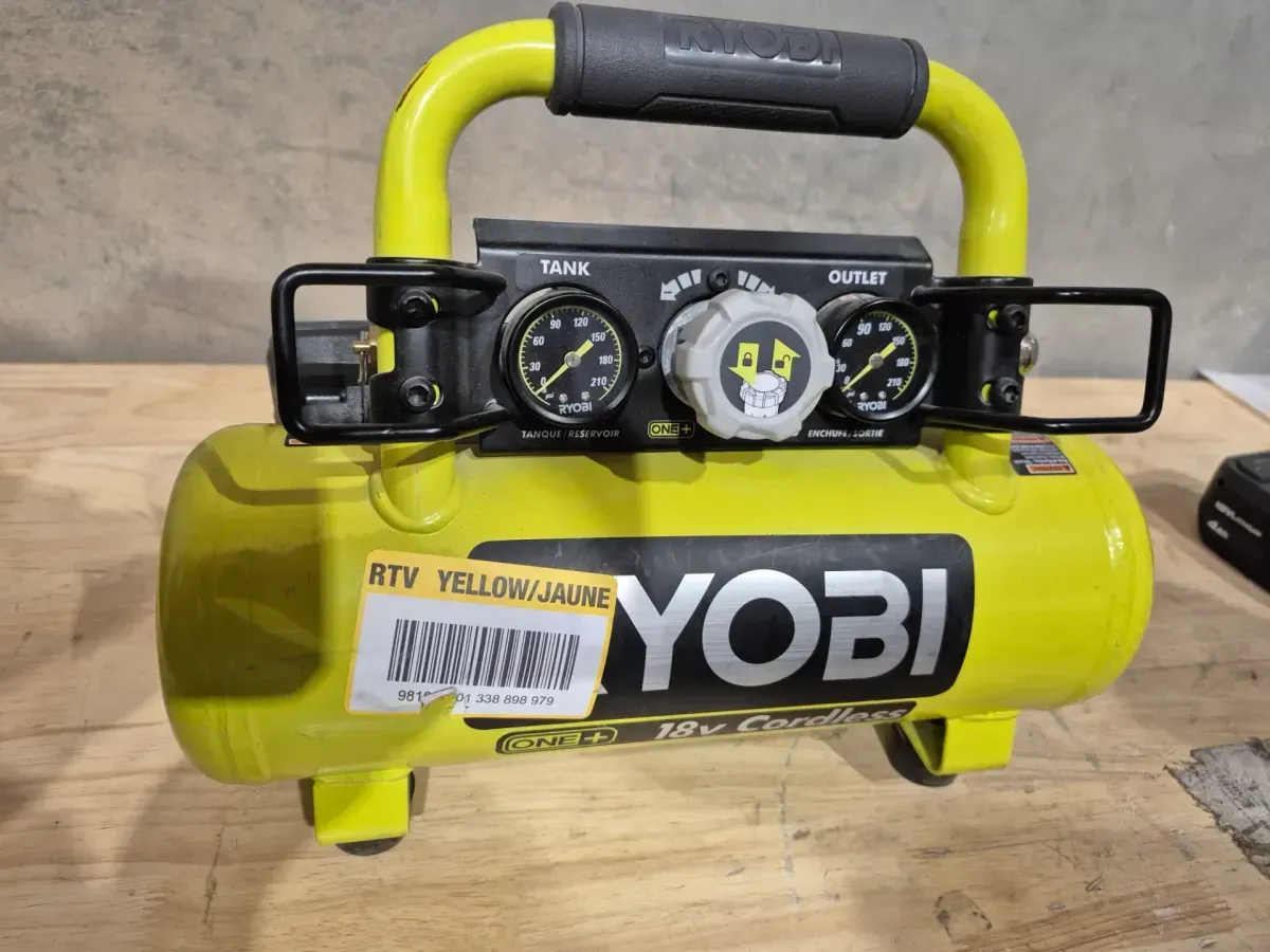 RYOBI 18V ONE+ Cordless 1 Gal. Portable Horizontal Air Compressor with 120 PSI Maximum Pressure (Tool Only) - image 2