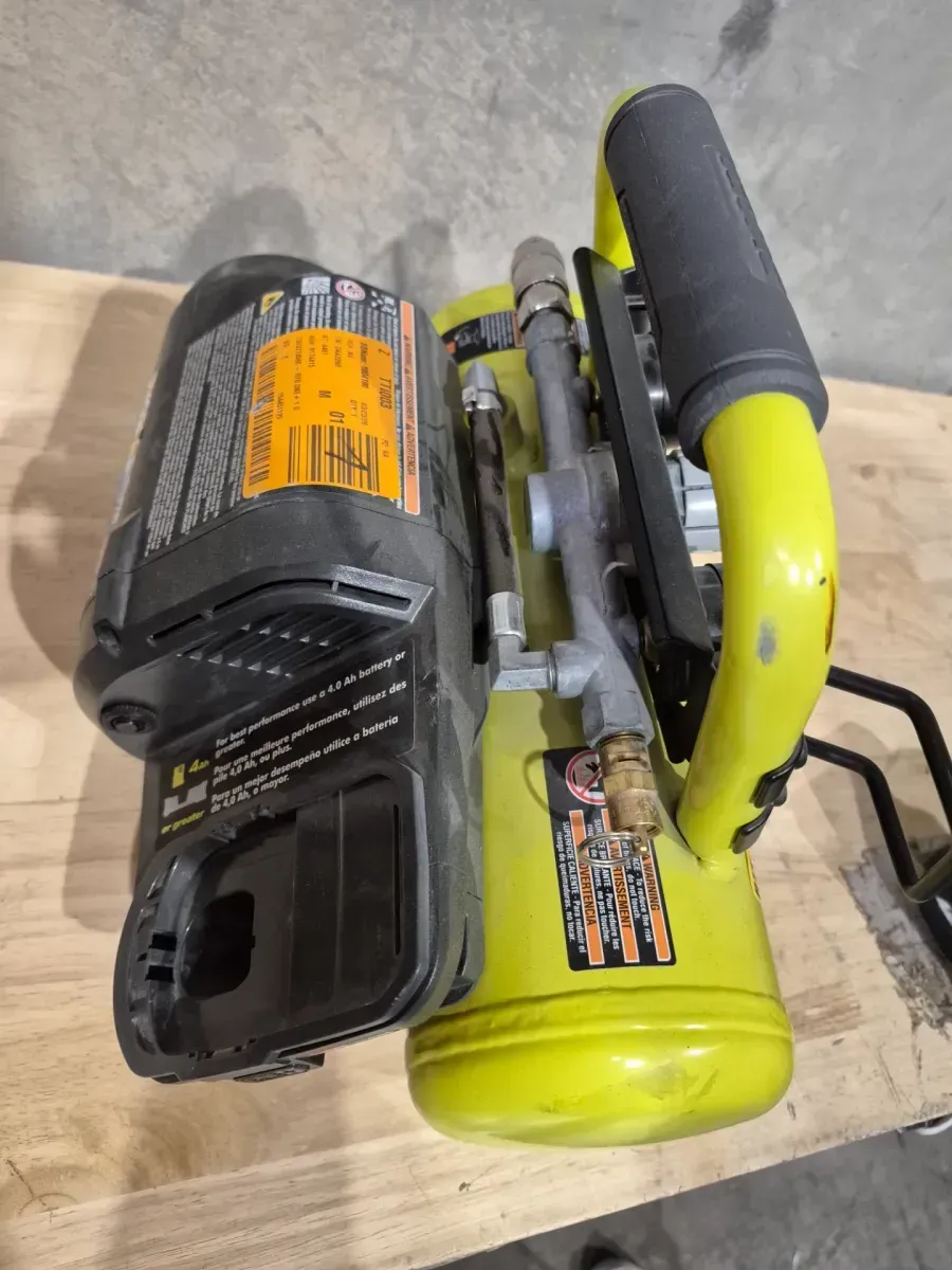 RYOBI 18V ONE+ Cordless 1 Gal. Portable Horizontal Air Compressor with 120 PSI Maximum Pressure (Tool Only) - image 3