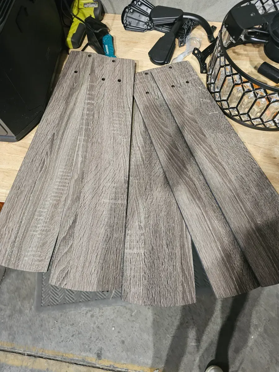 56 in. Smart Indoor Black Flush Mount Farmhouse Chandelier 6-Speeds Ceiling Fan with Remote Control and Lights - image 4