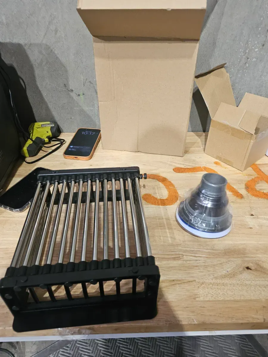 All-in-One Matte Black Finished Stainless Steel 33 in. x 22 in. Farmhouse Apron Mount Kitchen Sink with Faucet - image 7