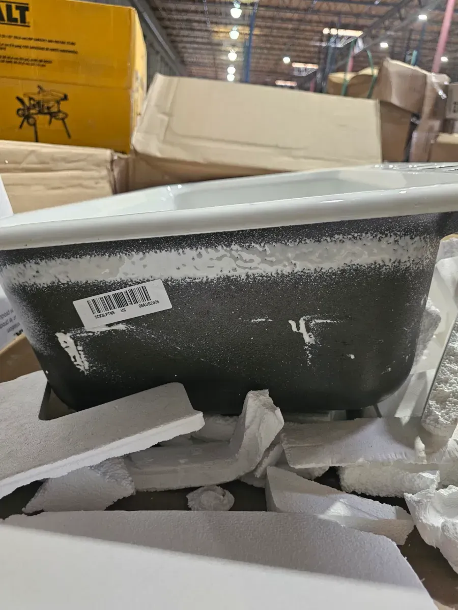 Towne 33 in. Drop-In Single Bowl Cast Iron Sink with 5-Faucet Holes - image 3