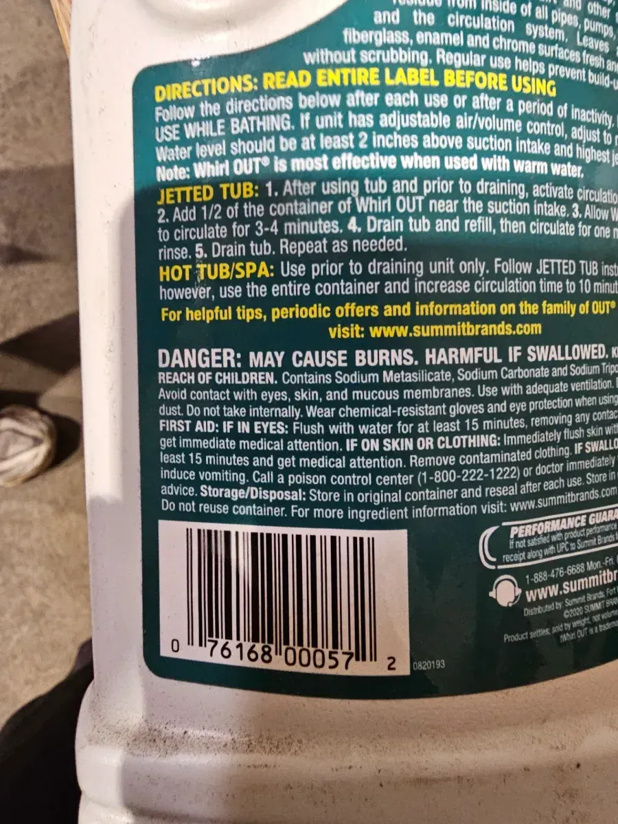 ***Pack of 4***1.5 lb. Whirlpool Cleaner Drain Cleaner - image 3