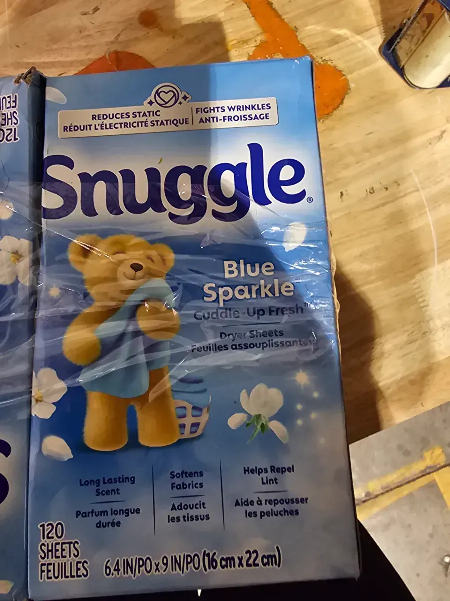 *** Pack of 6 *** Blue Sparkle Fabric Conditioning Dryer Sheets (120-Count) - image 2