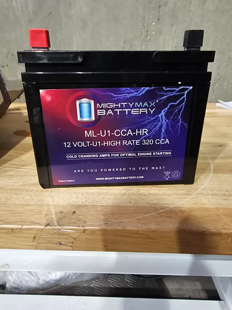 12-Volt U1 320 CCA Rechargable NB Terminal Sealed Lead Acid (SLA) Battery - image 2