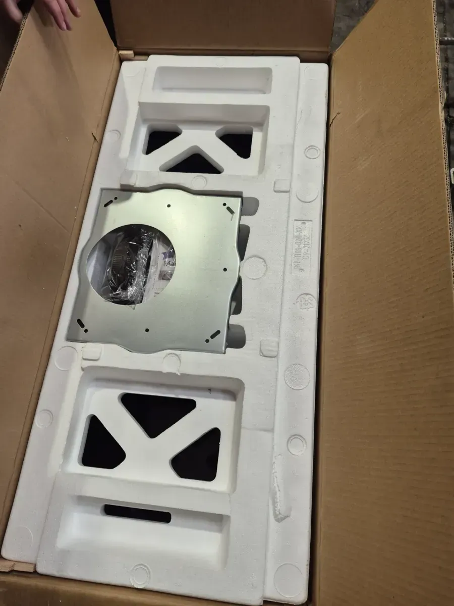 30 in. 343 CFM Convertible Kitchen Island Mount Range Hood in Black Painted Stainless Steel with Tempered Glass - image 5