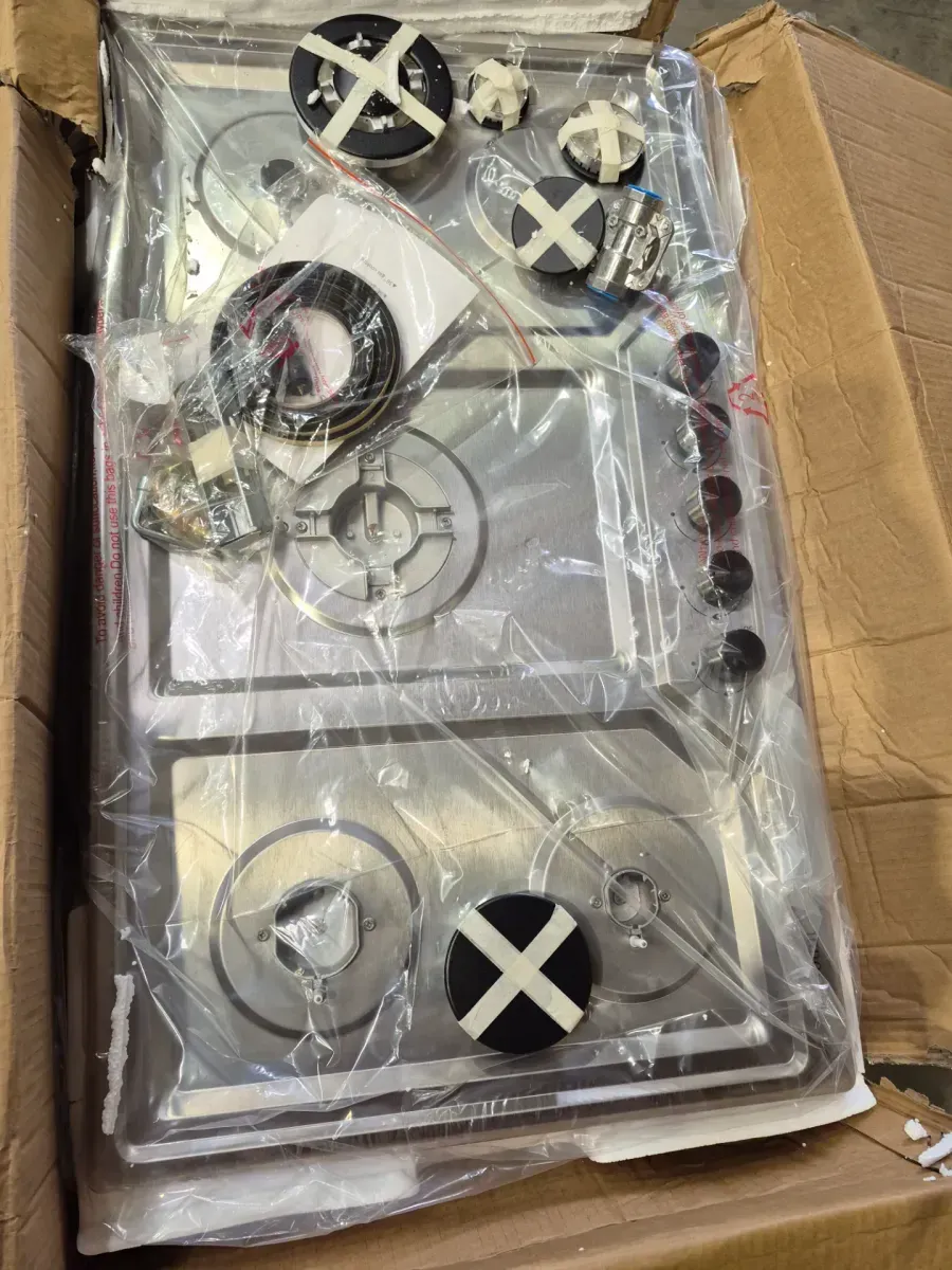 34 in. 5-Burners Recessed Gas Cooktop in Stainless Steel with Gas Cooker Stove Propane Gas/Natural Gas Convertible - image 4