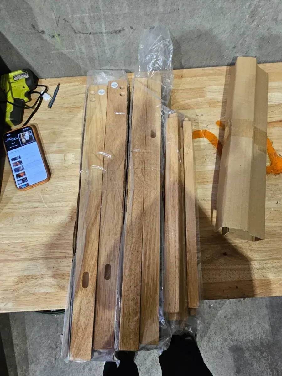 Lewis 25.25 in. Natural Cane Low Back Wood Counter Stool with Fabric Seat Set of 2 - image 6