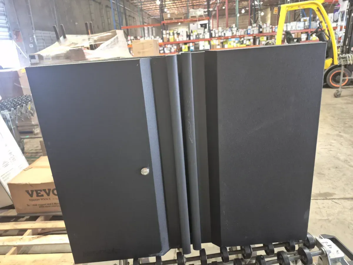 Heavy Duty  28 in. W x 32 in. H x 21.5 in. D  Welded 20-Gauge Steel 2-Door Garage Base Freestanding Cabinet in Black - image 4