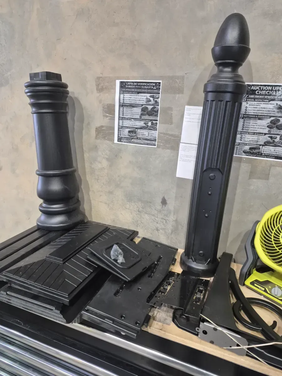 Architectural Mailboxes Stratford Black, Medium, Plastic, All-In-One Mailbox and Post Combo - image 3