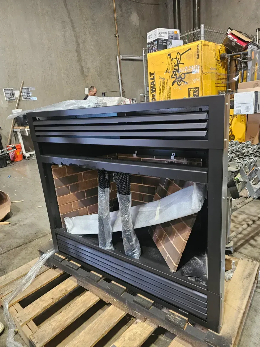 Universal Circulating Zero Clearance 36 in. Ventless Dual Fuel Fireplace Insert - image 2